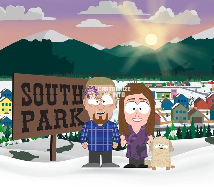 'South Park' Custom Portrait Cartoonize Me Into
