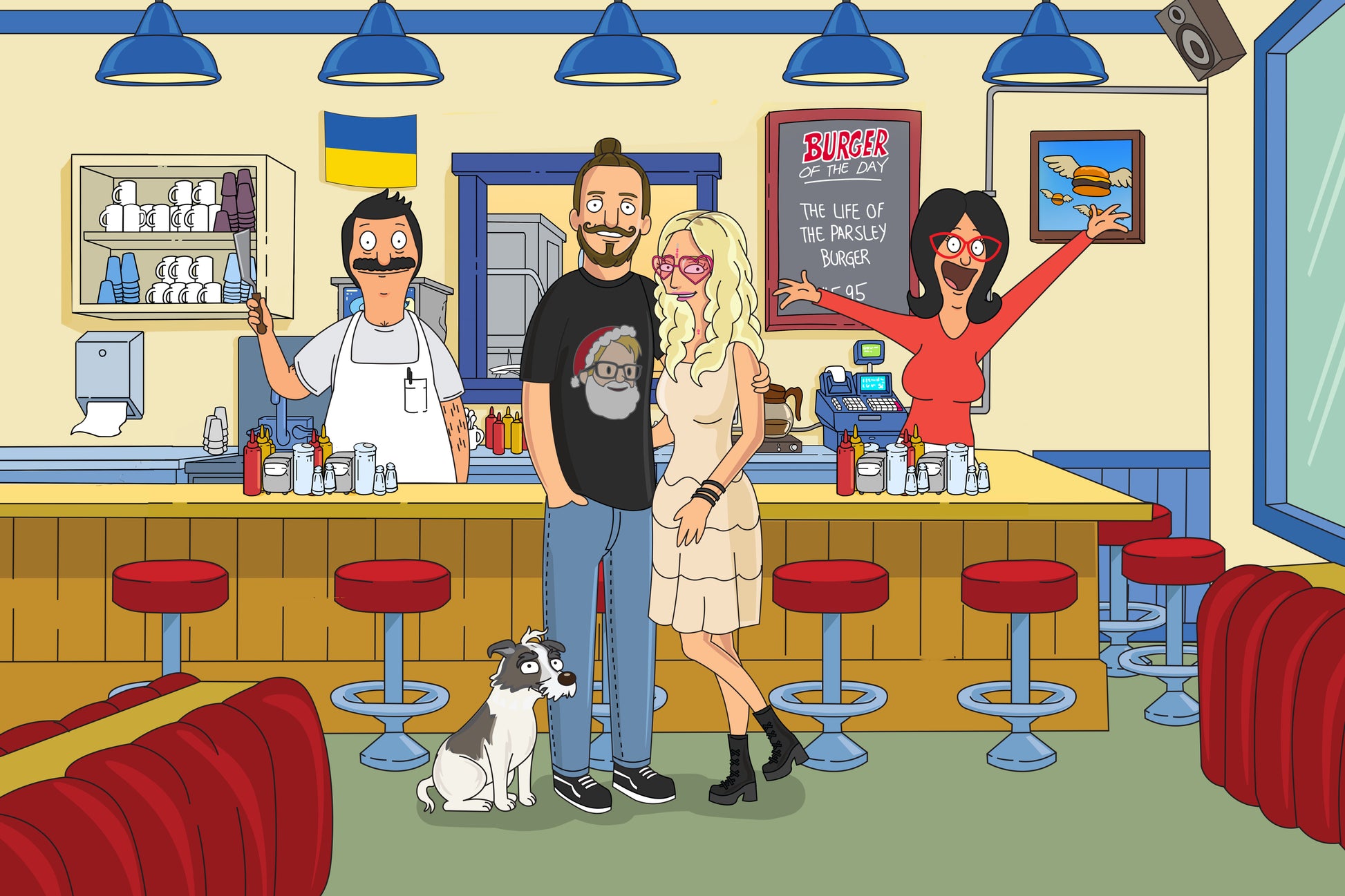 Bob's Burgers style cartoon portrait – custom artwork