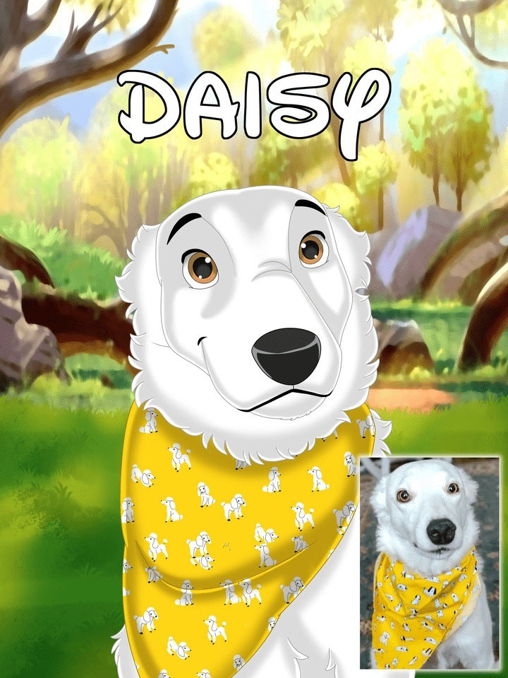 Custom Cartoon 'Pet Portrait' Cartoonize Me Into