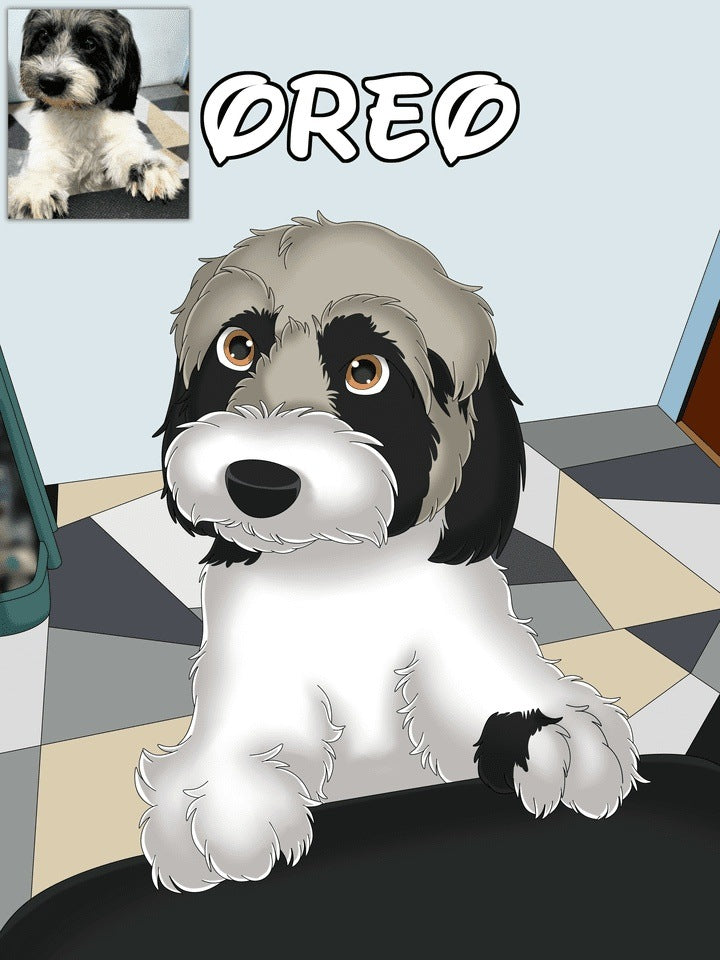 Custom Cartoon 'Pet Portrait' Cartoonize Me Into