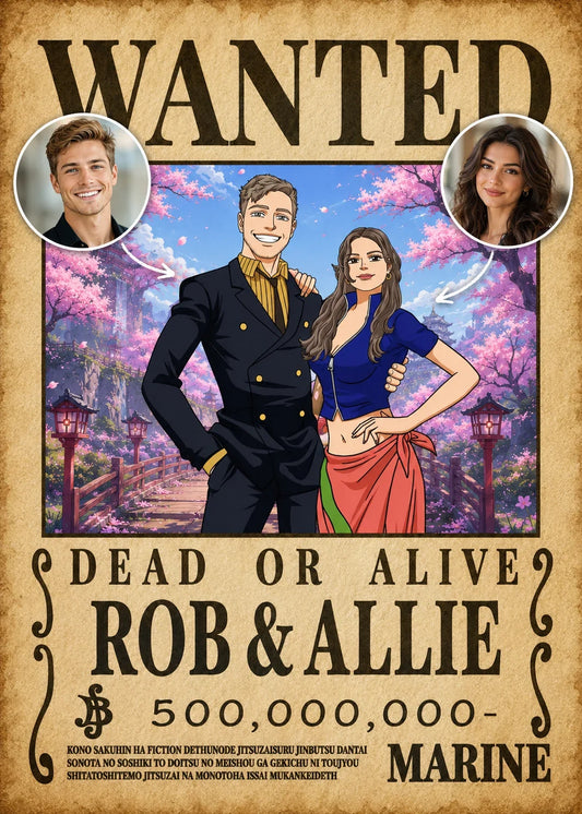 Custom 'One piece' Wanted Poster