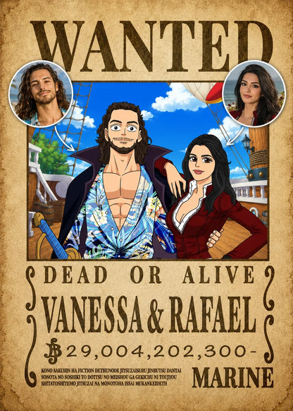 Custom 'One piece' Wanted Poster