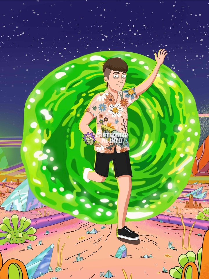 Rick and morty portrait