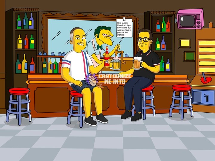 Simpsons Portrait Yellow Portrait
