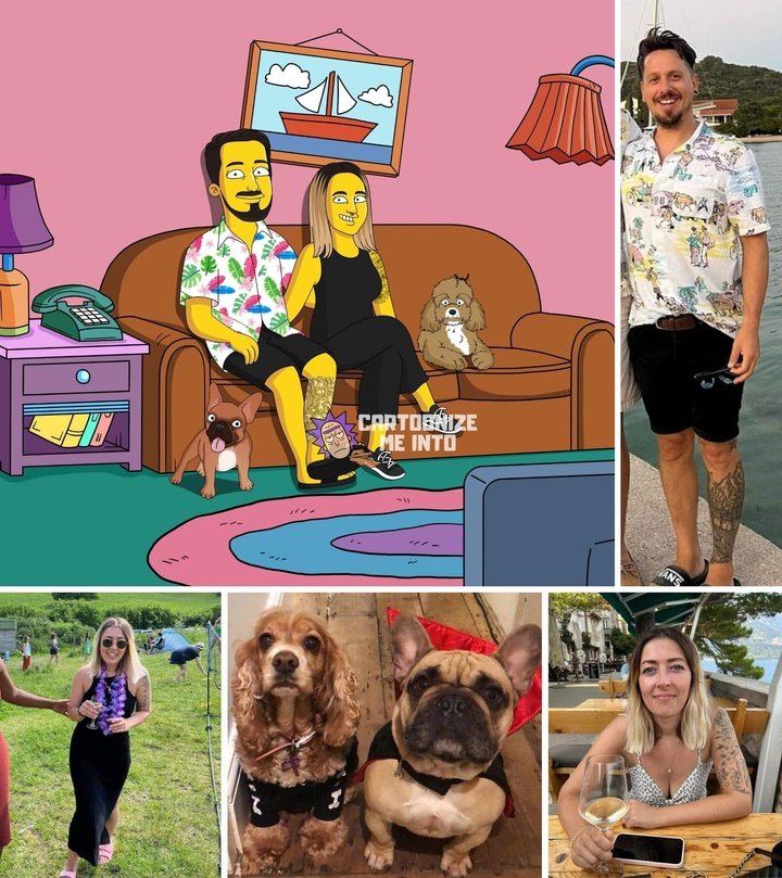Simpsons Portrait Yellow Portrait
