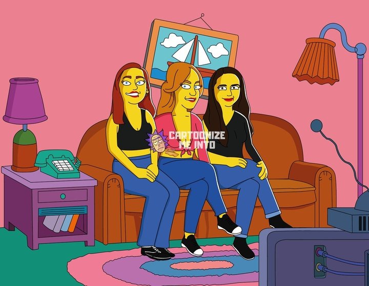 Simpsons Portrait Yellow Portrait