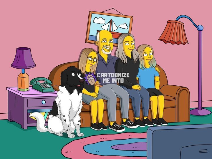Simpsons Portrait Yellow Portrait