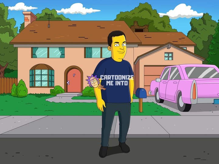 Simpsons Portrait Yellow Portrait