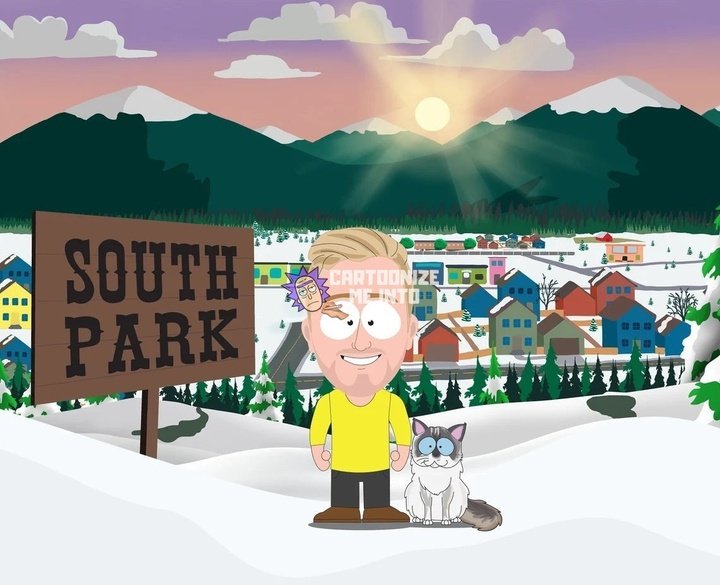 'South Park' Custom Portrait Cartoonize Me Into